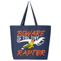 Beware Of The Tiny Raptor Parrot Bird Conure 25L Jumbo Tote