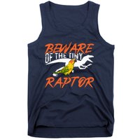 Beware Of The Tiny Raptor Parrot Bird Conure Tank Top