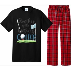 Brother Of The Birthday Golfer Matching 1st Birthday Family Gift Pajama Set