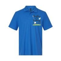 Brother Of The Birthday Golfer Matching 1st Birthday Family Gift Softstyle Adult Sport Polo