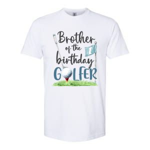 Brother Of The Birthday Golfer Matching 1st Birthday Family Gift Softstyle CVC T-Shirt