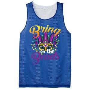 Bring On The Beads Mardi Gras Festival Masquerade Carnival Funny Gift Mesh Reversible Basketball Jersey Tank