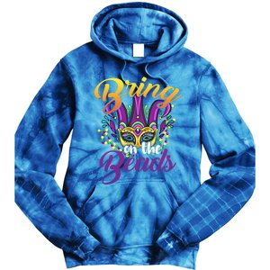 Bring On The Beads Mardi Gras Festival Masquerade Carnival Funny Gift Tie Dye Hoodie