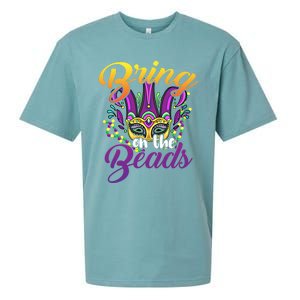 Bring On The Beads Mardi Gras Festival Masquerade Carnival Funny Gift Sueded Cloud Jersey T-Shirt