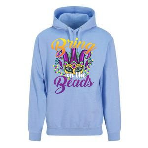 Bring On The Beads Mardi Gras Festival Masquerade Carnival Funny Gift Unisex Surf Hoodie