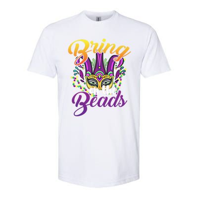 Bring On The Beads Mardi Gras Festival Masquerade Carnival Funny Gift Softstyle CVC T-Shirt