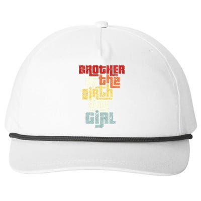 Brother Of The Birthday Girl Vintage Matching Family Party Snapback Five-Panel Rope Hat