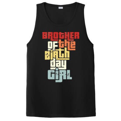 Brother Of The Birthday Girl Vintage Matching Family Party PosiCharge Competitor Tank