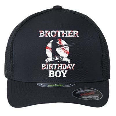 Brother Of The Birthday Boy Baseball Lover Vintage Retro Flexfit Unipanel Trucker Cap