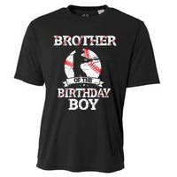 Brother Of The Birthday Boy Baseball Lover Vintage Retro Cooling Performance Crew T-Shirt