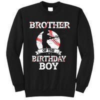 Brother Of The Birthday Boy Baseball Lover Vintage Retro Sweatshirt