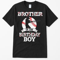 Brother Of The Birthday Boy Baseball Lover Vintage Retro Tall T-Shirt