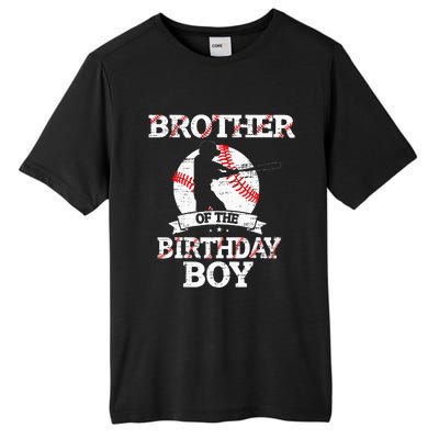 Brother Of The Birthday Boy Baseball Lover Vintage Retro Tall Fusion ChromaSoft Performance T-Shirt