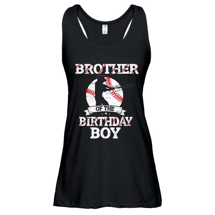 Brother Of The Birthday Boy Baseball Lover Vintage Retro Ladies Essential Flowy Tank