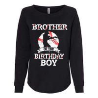 Brother Of The Birthday Boy Baseball Lover Vintage Retro Womens California Wash Sweatshirt