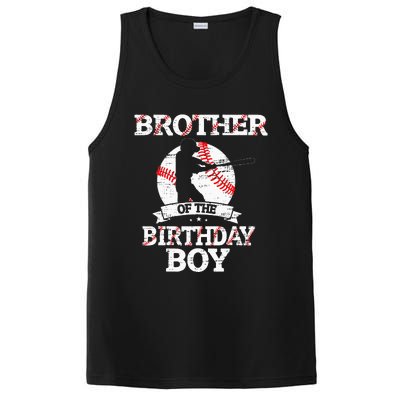 Brother Of The Birthday Boy Baseball Lover Vintage Retro PosiCharge Competitor Tank