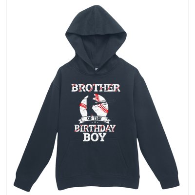 Brother Of The Birthday Boy Baseball Lover Vintage Retro Urban Pullover Hoodie