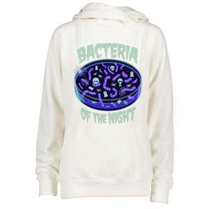 Bacteria Of The Night Halloween Edition Biology Halloween Womens Funnel Neck Pullover Hood