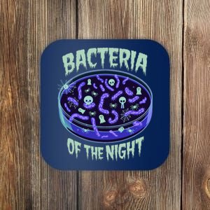 Bacteria Of The Night Halloween Edition Biology Halloween Coaster