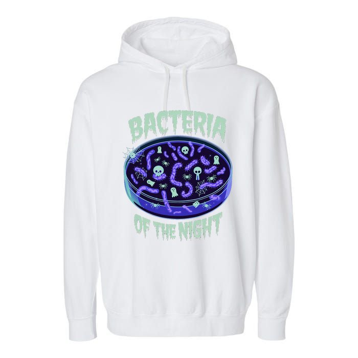 Bacteria Of The Night Halloween Edition Biology Halloween Garment-Dyed Fleece Hoodie