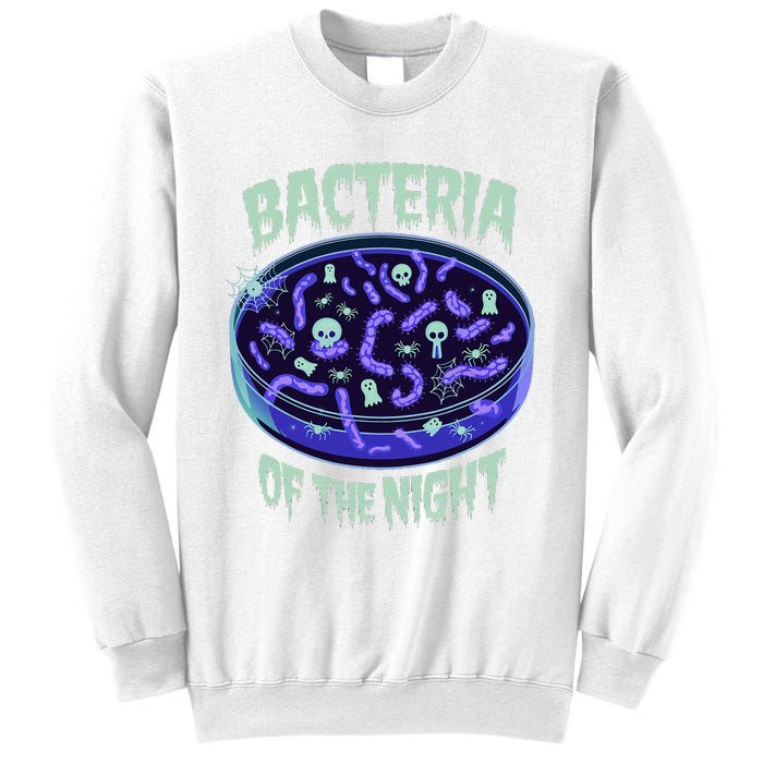 Bacteria Of The Night Halloween Edition Biology Halloween Sweatshirt