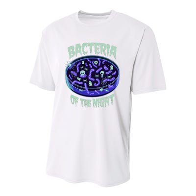 Bacteria Of The Night Halloween Edition Biology Halloween Youth Performance Sprint T-Shirt