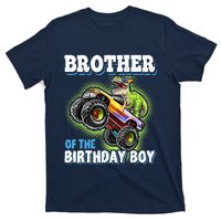 Brother Of The Birthday Boy Dinosaur Monster Truck Birthday T-Shirt