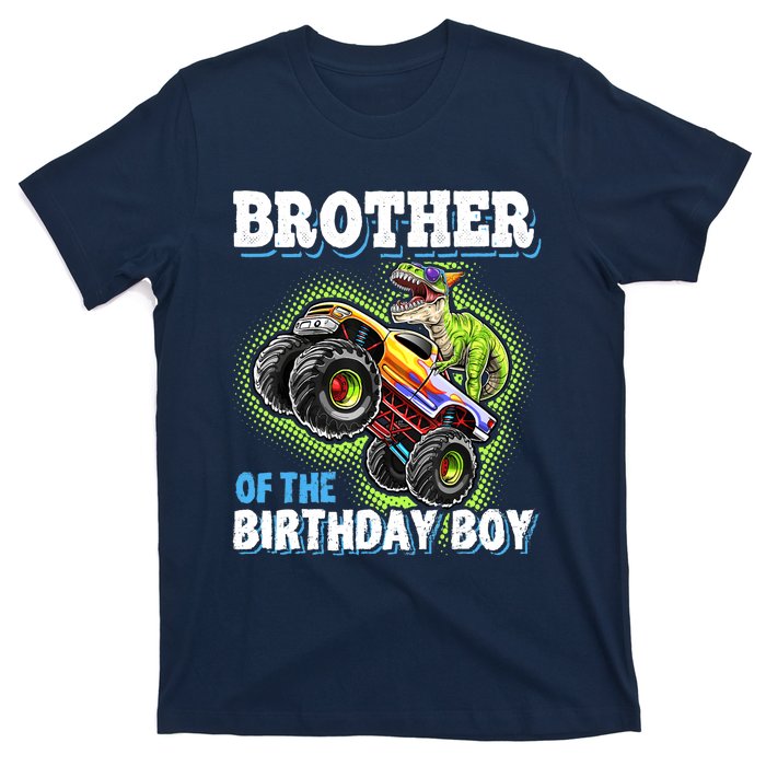 Brother Of The Birthday Boy Dinosaur Monster Truck Birthday T-Shirt