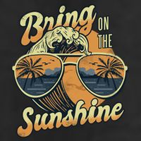 Bring On The Sunshine Beach Golf Towel