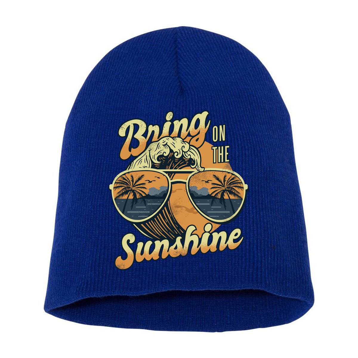 Bring On The Sunshine Beach Short Acrylic Beanie