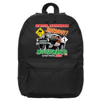 But Officer The Sign Said Do A Burnuout Woodward Ave Detroit To Pontiac 2024 16 in Basic Backpack