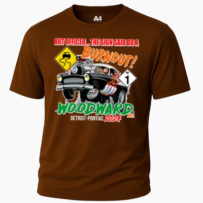 But Officer The Sign Said Do A Burnuout Woodward Ave Detroit To Pontiac 2024 Performance Shirt