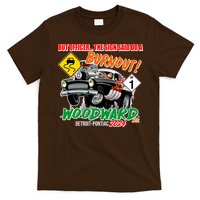 But Officer The Sign Said Do A Burnuout Woodward Ave Detroit To Pontiac 2024 T-Shirt
