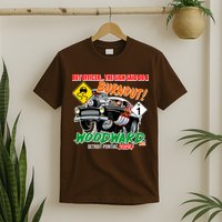But Officer The Sign Said Do A Burnuout Woodward Ave Detroit To Pontiac 2024 T-Shirt