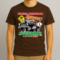 But Officer The Sign Said Do A Burnuout Woodward Ave Detroit To Pontiac 2024 T-Shirt