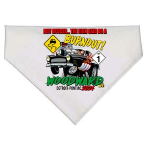 But Officer The Sign Said Do A Burnuout Woodward Ave Detroit To Pontiac 2024 USA-Made Doggie Bandana