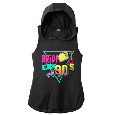 Bride Of The 90s Retro 90s Bride Bachelorette Party Ladies PosiCharge Tri-Blend Wicking Draft Hoodie Tank