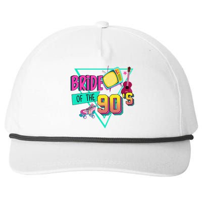 Bride Of The 90s Retro 90s Bride Bachelorette Party Snapback Five-Panel Rope Hat