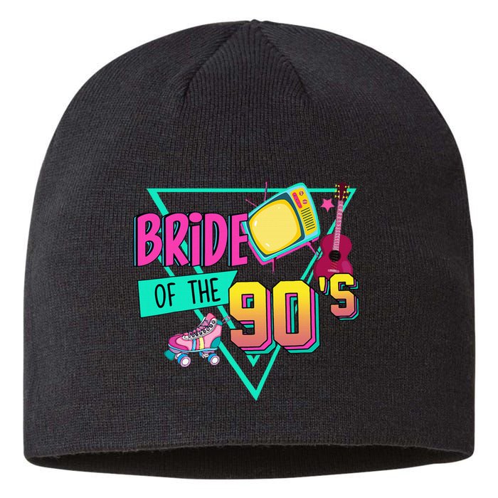 Bride Of The 90s Retro 90s Bride Bachelorette Party Sustainable Beanie