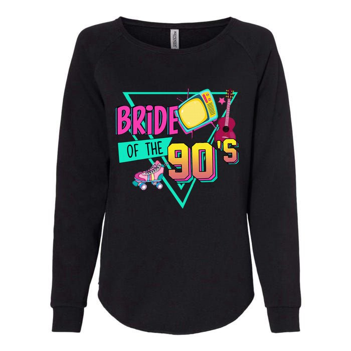 Bride Of The 90s Retro 90s Bride Bachelorette Party Womens California Wash Sweatshirt