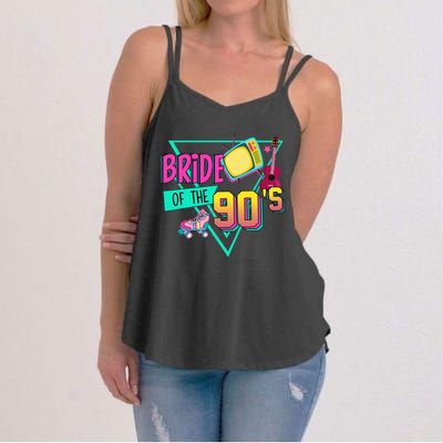 Bride Of The 90s Retro 90s Bride Bachelorette Party Women's Strappy Tank