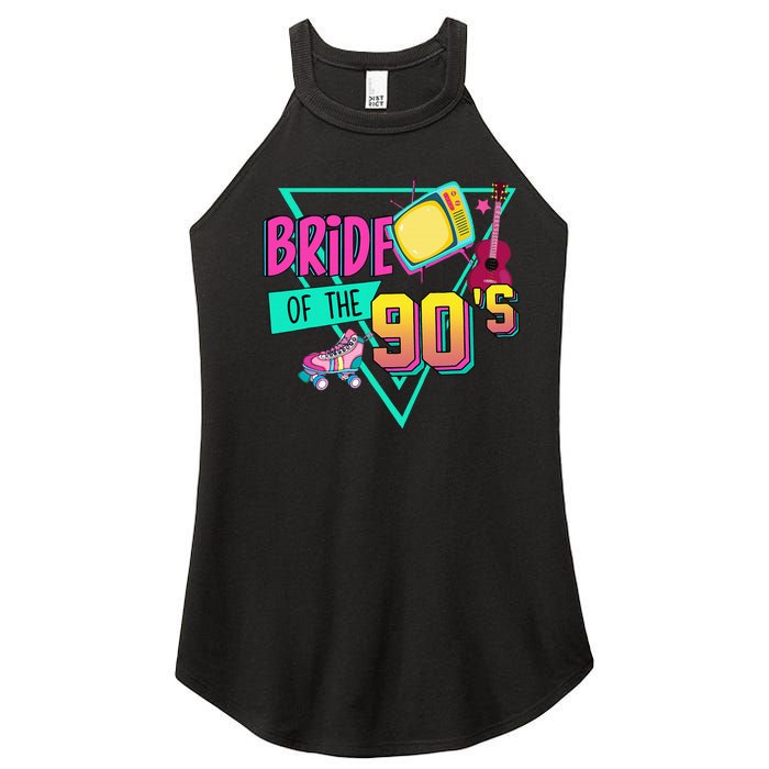 Bride Of The 90s Retro 90s Bride Bachelorette Party Women's Perfect Tri Rocker Tank