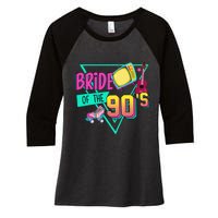 Bride Of The 90s Retro 90s Bride Bachelorette Party Women's Tri-Blend 3/4-Sleeve Raglan Shirt