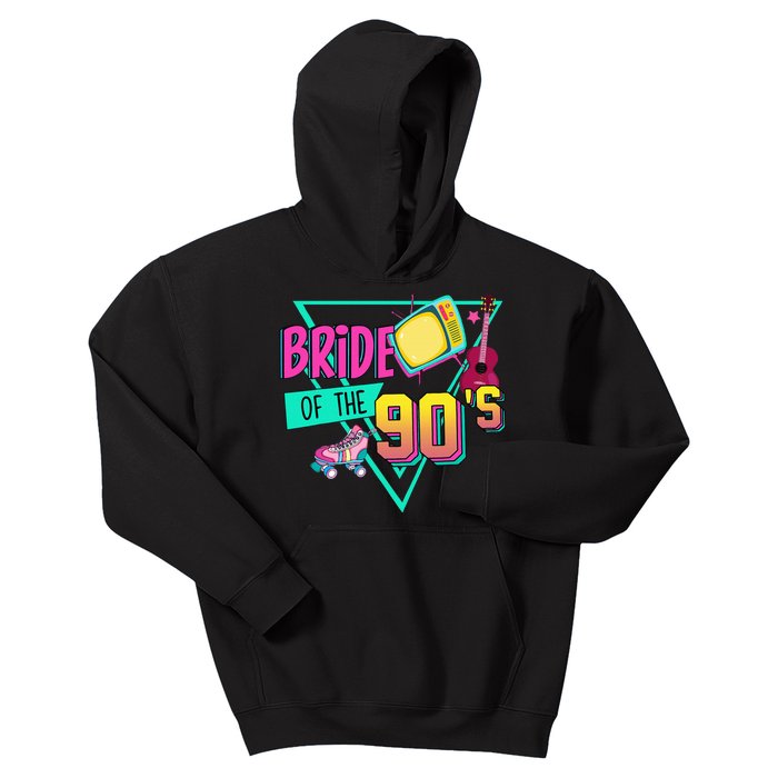 Bride Of The 90s Retro 90s Bride Bachelorette Party Kids Hoodie