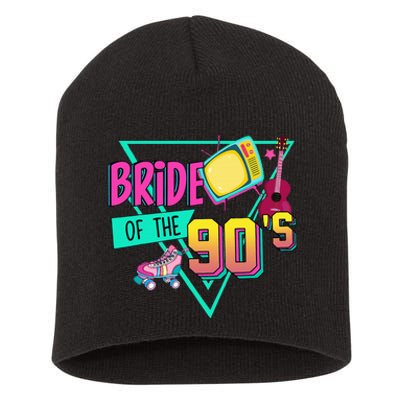 Bride Of The 90s Retro 90s Bride Bachelorette Party Short Acrylic Beanie