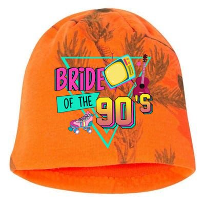 Bride Of The 90s Retro 90s Bride Bachelorette Party Kati - Camo Knit Beanie