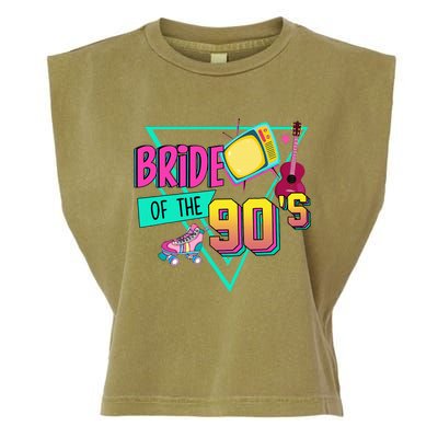 Bride Of The 90s Retro 90s Bride Bachelorette Party Garment-Dyed Women's Muscle Tee