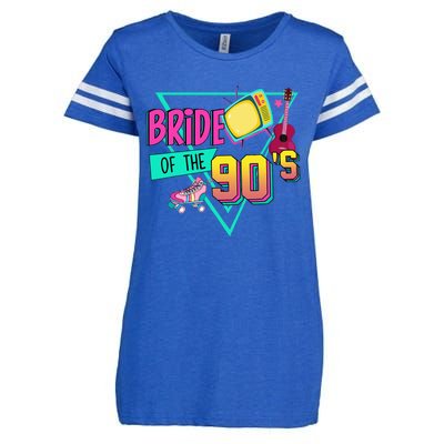 Bride Of The 90s Retro 90s Bride Bachelorette Party Enza Ladies Jersey Football T-Shirt