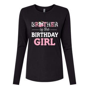 Brother of The Birthday Farm Cow Daddy Papa 1st Womens Cotton Relaxed Long Sleeve T-Shirt