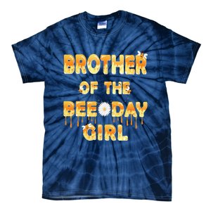 Brother Of The Bee Day Birthday Matching Party Tie-Dye T-Shirt